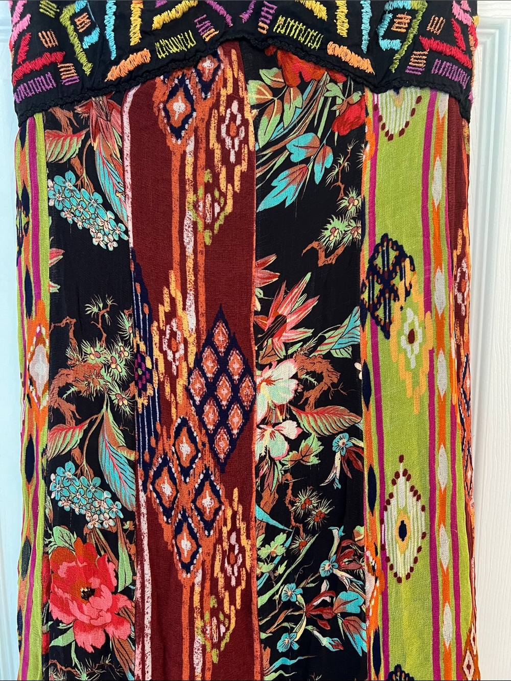 Bohemian Strappy Maxi Dress - Multicolor - Picture 4 of 16
